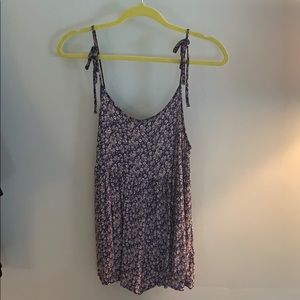 UO romper with tie straps